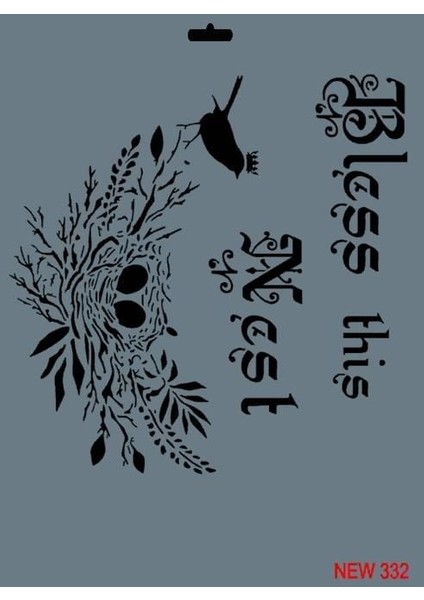 Rich New Seri N-332 Stencil 35X25 cm