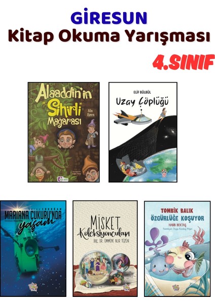 Giresun Kitap Okuma Yarışması 4.sınıf Kitapları, 5 Kitap Set, 4.sınıf Masal Öykü