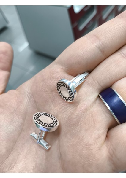 925 Ayar Gümüş Erkek Kol Düğmesi fiyatları