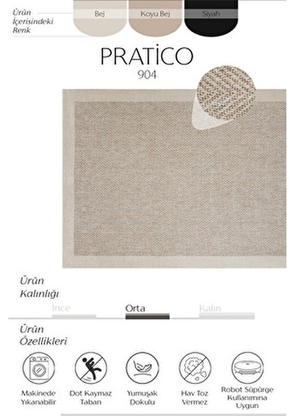Pratico Bej Kaydırmaz Taban Halı Dijital Baskı Yumuşak Sisal Hasır Görünüm Yıkanabilir Mutfak Halısı fiyatları