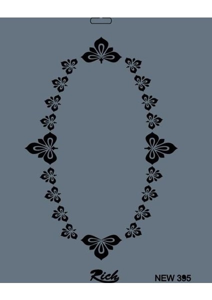 Rich New Seri N-395 Stencil 35X25 cm