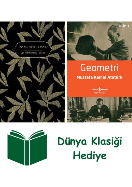 Insan Neyle Yaşar ? (Ciltli) + Geometri + Dünya Klasiği Hediye