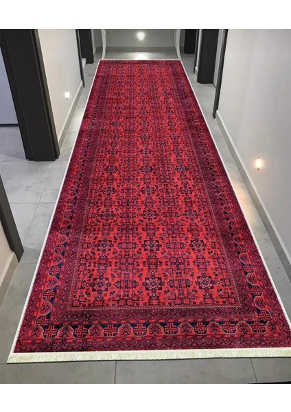 Kaymaz Tabanlı Makinede Yıkabilir Kolay Silinebilir Leke Tutmaz Yolluk Salon Mutfak Halısı