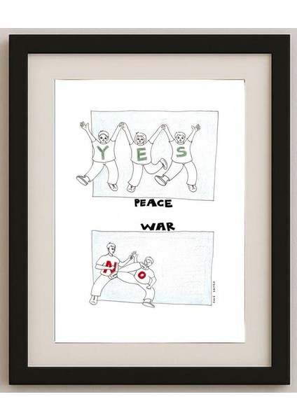 Susanto 29X21CM Orijinal Karikatür Tablo