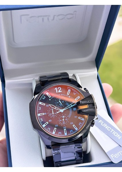 Çelik Kordon 3 Atm Suya Dayanıklı Özel Tasarım Erkek Kol Saati VS.BLKT.0365