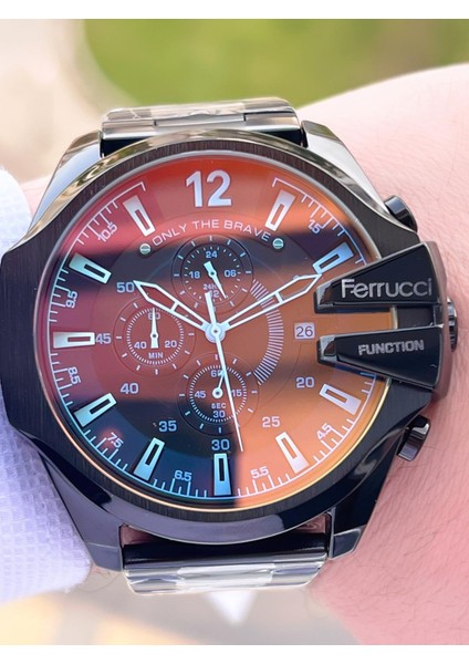 Çelik Kordon 3 Atm Suya Dayanıklı Özel Tasarım Erkek Kol Saati VS.BLKT.0365 fırsatları