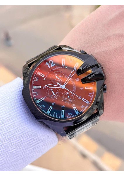 Çelik Kordon 3 Atm Suya Dayanıklı Özel Tasarım Erkek Kol Saati VS.BLKT.0365 indirimleri