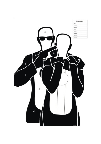 Taktik Atış Karma Paket (10X4=40 Adet) 64X90CM (Büyük Boy) Poligon Hedef Kağıdı fırsatları