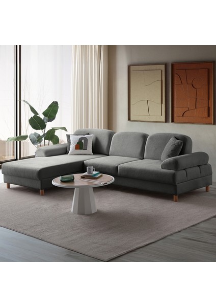 Aries Yataklı Sandıklı Köşe Takımı Antrasit Sol Köşe fırsatları