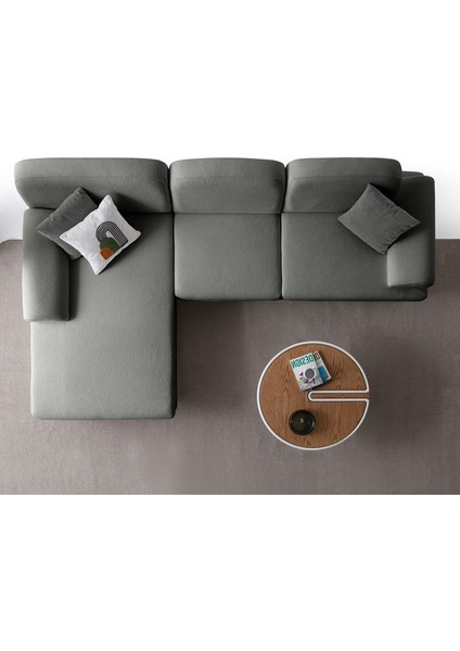 Aries Yataklı Sandıklı Köşe Takımı Antrasit Sol Köşe