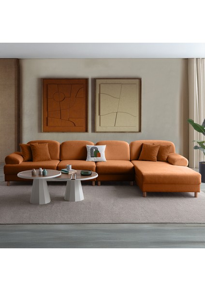 Aries Yataklı Sandıklı Piyonlu Köşe Takımı Turuncu Sağ Köşe fırsatları