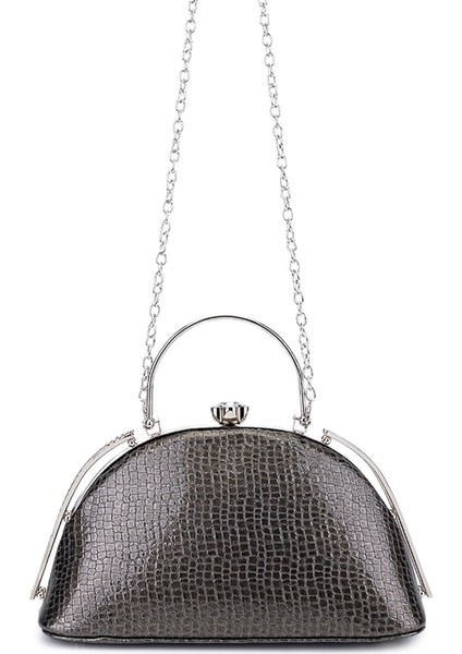 Kadın Suni Deri Antrasit Abiye Çanta 1083 031 Bn Cnt SK25-26 Antrasıt Fsly