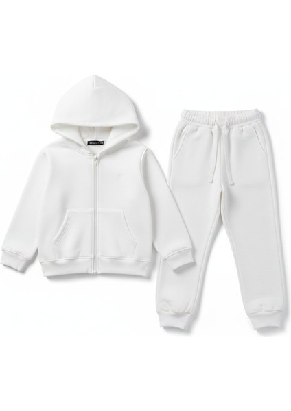 3 Iplik Şardonlu Kapüşonlu Eşofman Takımı 2'li I Çocuk Takım Cepli Kapüşonlu I Fermuarlı Takım fiyatları