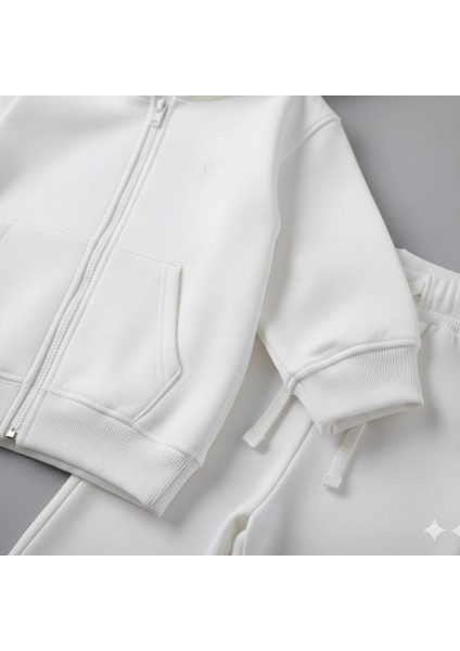 3 Iplik Şardonlu Kapüşonlu Eşofman Takımı 2'li I Çocuk Takım Cepli Kapüşonlu I Fermuarlı Takım modelleri