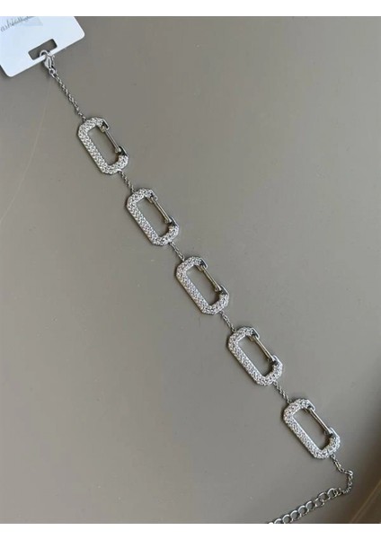 Ieg Taşlı Bileklik - Gümüş