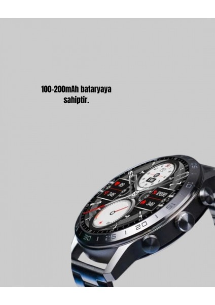 100MAH Şarjlı Akıllı Saat – Mesaj Bildirimi, Müzik Kontrolü ve Ergonomik Tasarım indirimleri