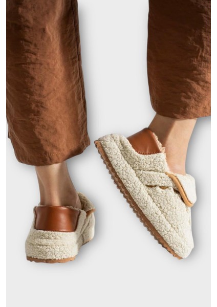 Pofuduk Ses Yapmaz Eva Taban Kadın Panduf Krem fiyatları