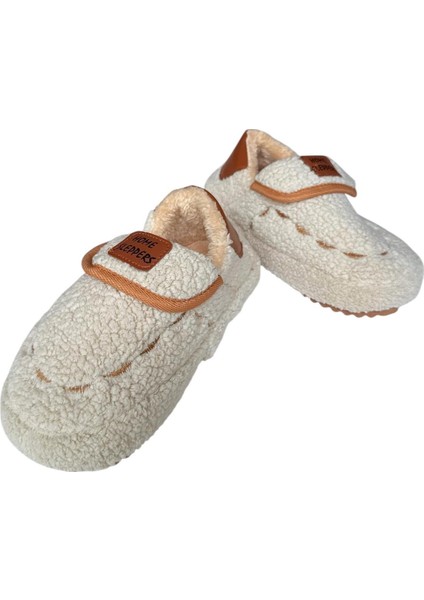 Pofuduk Ses Yapmaz Eva Taban Kadın Panduf Krem