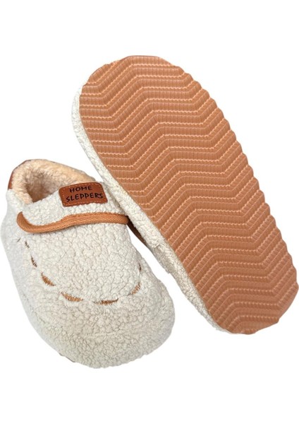 Pofuduk Ses Yapmaz Eva Taban Kadın Panduf Krem