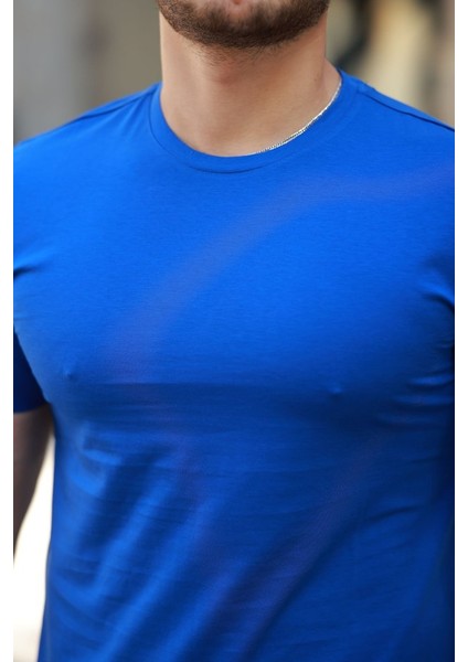 Erkek Bisiklet Yaka Basic Tişört modelleri