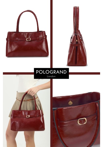 Orijinal Yeni Sezon Büzgülü ve Kemer Detaylı Çıtçıtlı Lüks Yumuşak Deri El Kol ve Omuz Çantası modelleri