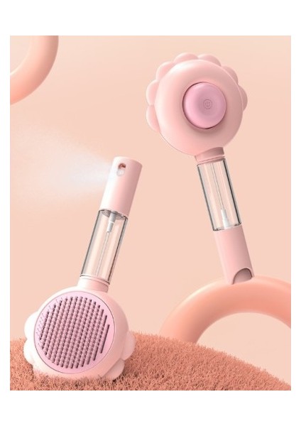 Basmalı Telli Su Sprey Hazneli Hayvan Fırçası