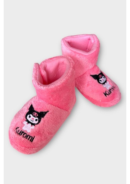 Çocuk Kuromi Nakış Detaylı Panduf Pembe fırsatları