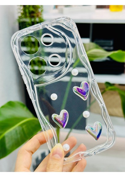 Xiaomi Redmi Note 13 Pro 4g Uyumlu Incili Kalp Oyuncak Tasarımlı Baskılı Silikon Kılıf fiyatları