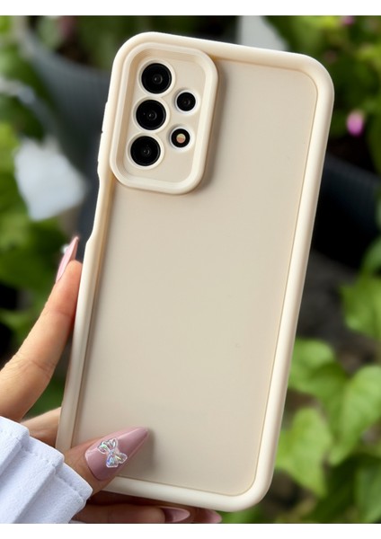 Galaxy A23 Uyumlu Mat Lansman Parmak Izi Bırakmaz Esnek Silikon Kılıf