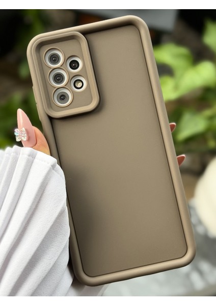 Galaxy A52 Uyumlu Mat Lansman Parmak Izi Bırakmaz Esnek Silikon Kılıf