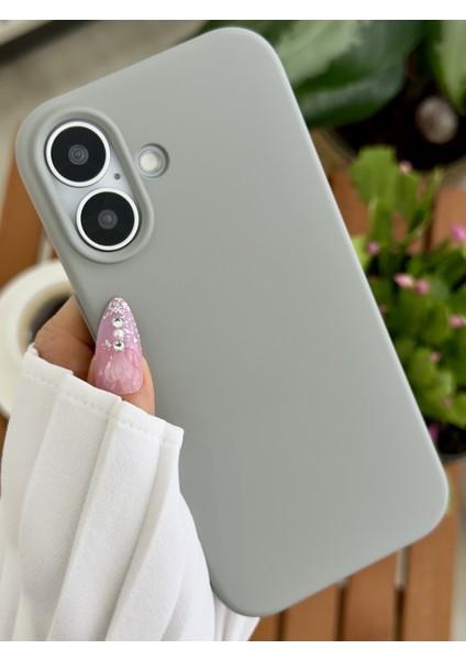 Iphone 17 Uyumlu Içi Kadife Leke Tutmaz Sıvı Silikon Lansman Kılıf