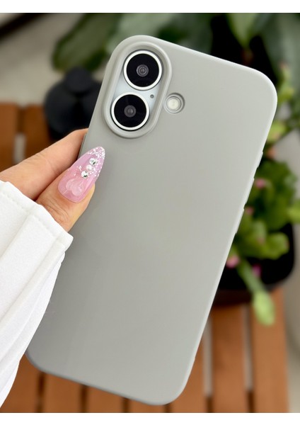 Iphone 17 Uyumlu Içi Kadife Leke Tutmaz Sıvı Silikon Lansman Kılıf