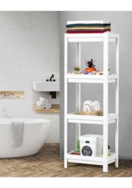 Beyaz Dikdörtgen Raf Ünitesi Plastik (K95)