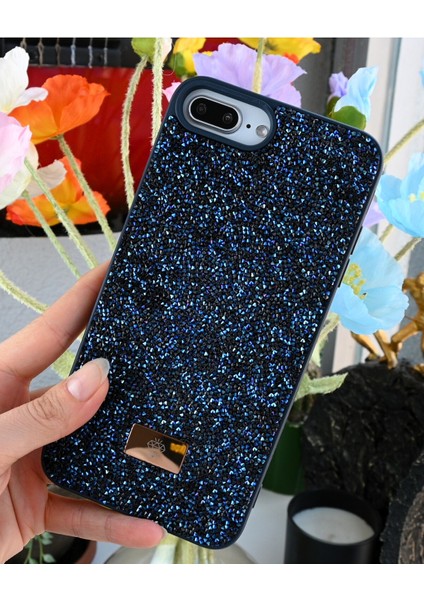 Iphone 6 Plus 7 Plus ve 8 Plus Uyumlu Elmas Tasarımlı Taşlı Işıltılı Parlak Pırlanta Silikon Kılıf fiyatları