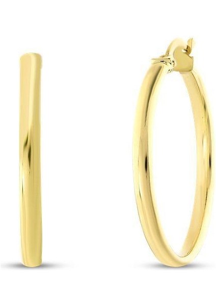 Altın Halka Küpe - 14K