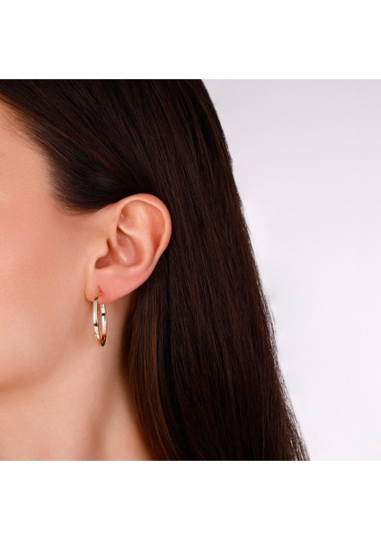 Altın Halka Küpe - 14K modelleri