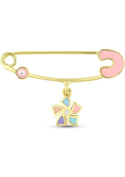 Altın Bebek Yaka Iğnesi - 14K