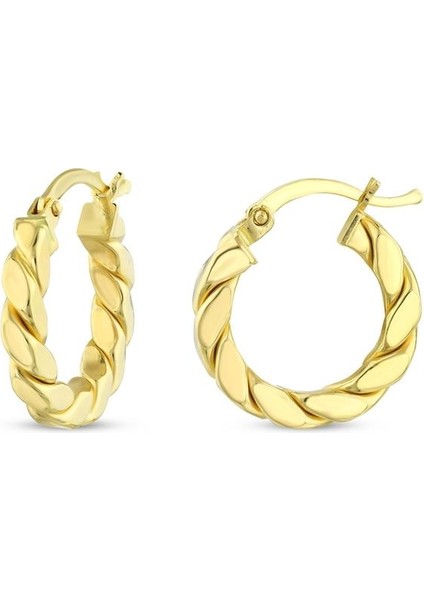 Altın Halka Küpe - 14K