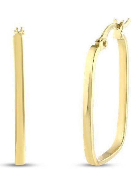 Altın Tasarım Küpe - 14K