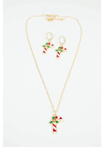 Yılbaşı Temalı Kolye Küpe Set fiyatları