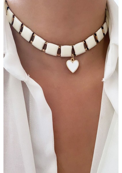 Kalp Choker Kolye
