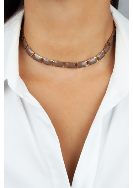 Mineli Kahverengi Kadın Kolye fiyatları