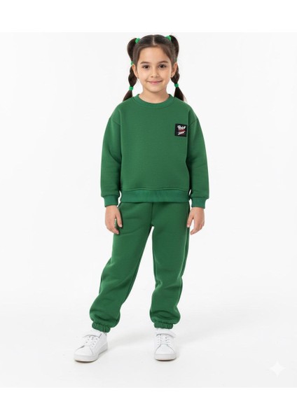 Uzun Kollu Şardonlu 3 Iplik Bel ve Paça Lastikli Çift Cepli Eşofman Takımı modelleri