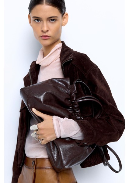 Büzgülü Shopper Çanta