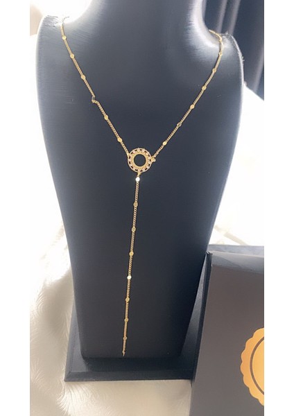 Çelik Altın Kaplama Dekolte Kolye fırsatları