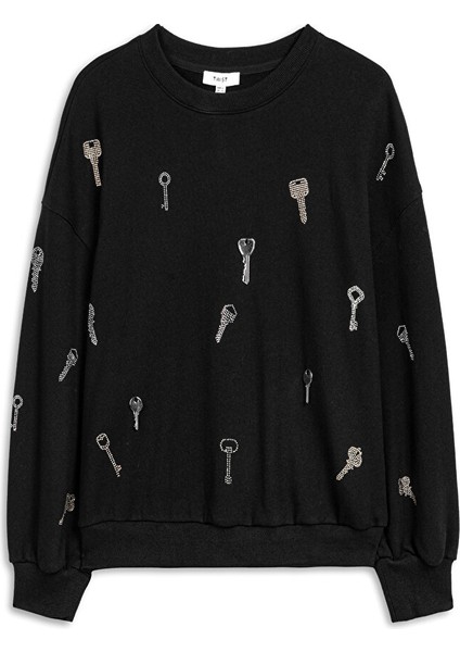 Hotfıx Baskılı Sweatshırt TW6250091057001