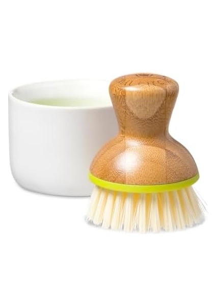 Full Circle Bubble Kadar Seramik Sıvı Sabun & Süngeri Sünger Set, Beyaz, Beyaz, Spender & Dish Pinsel fiyatları