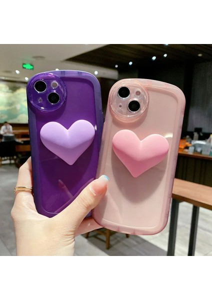 Iphone 13 ve 14 Uyumlu Kalp Model Oyuncaklı Şeffaf Kılıf fiyatları