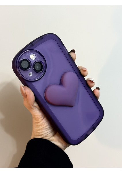Iphone 13 ve 14 Uyumlu Kalp Model Oyuncaklı Şeffaf Kılıf fırsatları