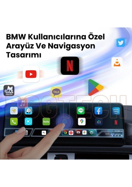 Bmw Uyumlu L08 Carplay Android Multimedya Cihazı Kablosuz Bağlantı 8gb Ram + 128GB Hafıza, Youtube & Netflix Desteği fiyatları